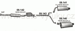 HONDA ACCORD 2.4 SEDAN 2/2003-5/2008 2354ccm 140kW / 190HP KAT 2.4i 16V