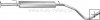 Tlumič střední Fiat Stilo 1.6 16V 11/05-11/06 Tlumič střední Fiat Stilo 1.6 16V 11/05-11/06