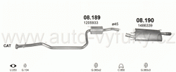 FORD PUMA 1.4 1/1998-12/2001 1388ccm 66kW / 90HP KAT 1.4i 16V