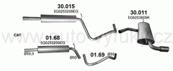 VOLKSWAGEN GOLF VII 1.0 HATCHBACK, SPORTVAN 5/2015-0/2018 999ccm 81-85kW / 110-115HP KAT 1.0 TSi