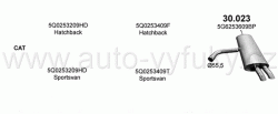 VOLKSWAGEN GOLF VII 1.5 5/2017-0/2020 1495ccm 110kW / 150HP KAT 1.5 TSi