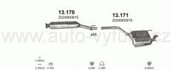 MERCEDES C250 - W202 2.5 D SEDAN 5/1993-0/1996 2497ccm 83kW / 113HP W202 C250