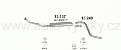 MERCEDES MB100 2.4 D BUS 0/1988-0/1995 2399ccm 55kW / 75HP SWB 2450mm