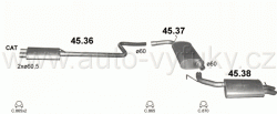 CHRYSLER 300M 3.5 7/1998-0/2004 3518ccm 187kW / 254HP KAT 3.5 V6