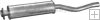 Tlumič střední Audi 80 80-87/Coupe 82-86 1.6D Tlumič střední Audi 80 80-87/Coupe 82-86 1.6D