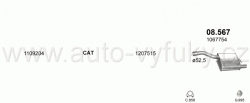 FORD FOCUS 1.6 HATCHBACK 8/1999-9/2004 1596ccm 74kW / 100HP KAT 1.6i 16V