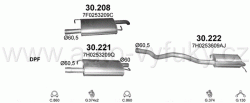 VOLKSWAGEN TRANSPORTER VI 2.0 D 4/2015-12/2019 1968ccm 62-75kW / 84-102HP KAT 2.0 TDi ; SWB 3000mm