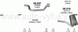 FORD FOCUS III 2.0 D 8/2010-6/2019 1997ccm 85-100-103-120kW / 115-136-140-163HP KAT 2.0 TDCi Turbo Diesel