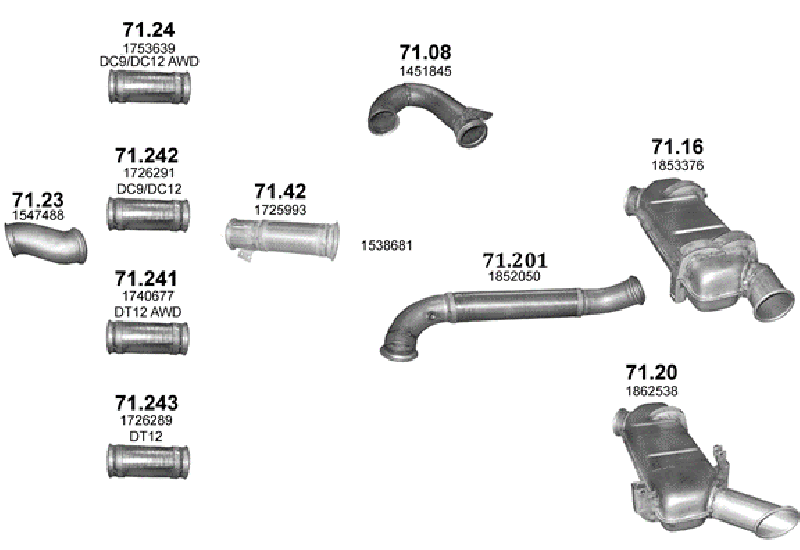 8/2004–5/2019, 11716 ccm, 250–280–309–353 kW