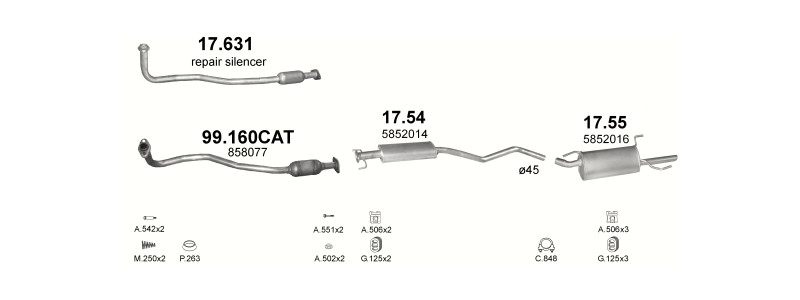 HATCHBACK / SEDAN / KOMBI 10/1995–8/2002, 1598 ccm, 55 kW