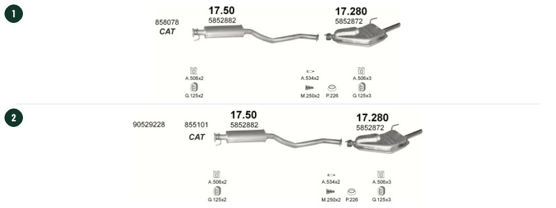 HATCHBACK / SEDAN / KOMBI 10/1995–3/1999, 1598 ccm, 74 kW