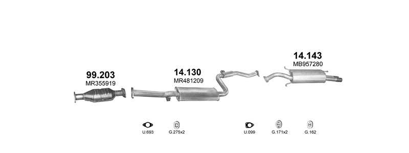 HATCHBACK / SEDAN 5/1997–10/2004, 1834 ccm, 92 kW