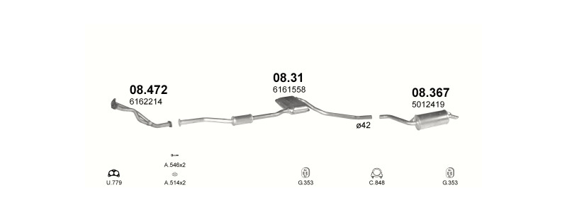 HATCHBACK / SEDAN / KOMBI 3/1987–1992, 1593 ccm, 55 kW