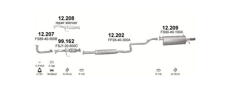 HATCHBACK / SEDAN 4/1997–2003, 1991 ccm, 85–100 kW