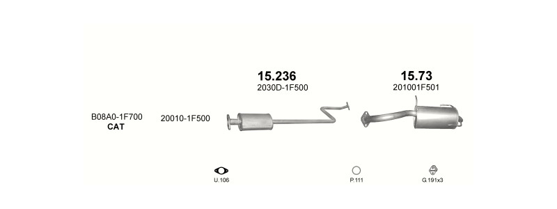 HATCHBACK 7/2000–11/2002, 998 ccm, 44 kW
