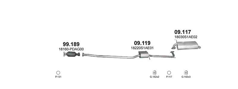 HATCHBACK / SEDAN 8/1998–12/2003, 1850 ccm, 100 kW
