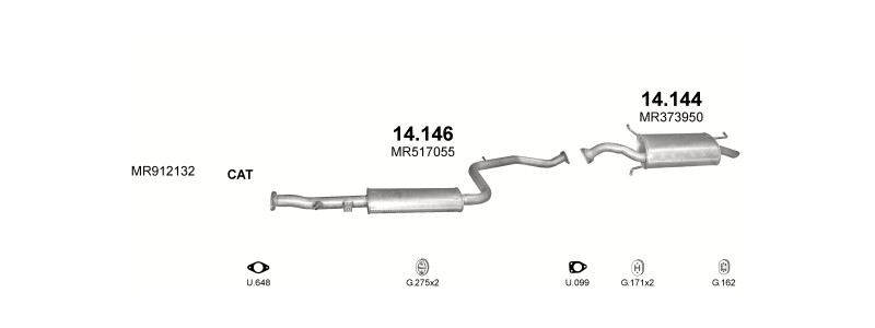 HATCHBACK / SEDAN 3/1999–2005, 1834 ccm, 90–92 kW