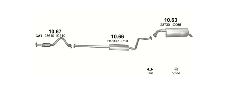 HATCHBACK 9/2005–6/2009, 1086 ccm, 49 kW