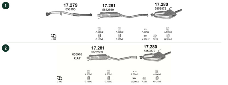 HATCHBACK / SEDAN / KOMBI 9/2000–8/2002, 1796 ccm, 92 kW