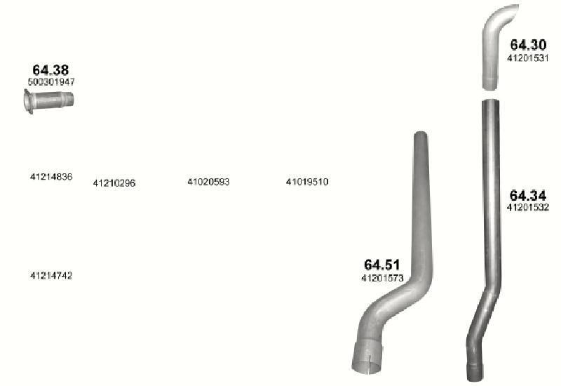 Schéma výfukového systému IVECO EUROTRAKKER CURSOR 7.8