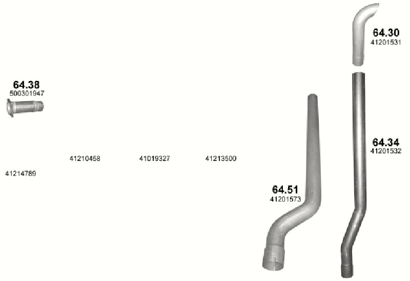 Schéma výfukového systému IVECO EUROTECH CURSOR 7.8