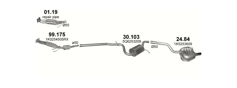 HATCHBACK / KOMBI 5/2004–6/2013, 1595 ccm, 75 kW