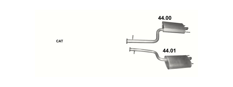Schéma výfukového systému LEXUS LS600H 5.0