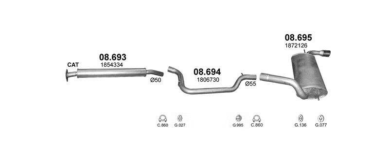 HATCHBACK 4/2011–2016, 1596 ccm, 110–134 kW