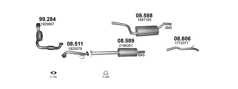 HATCHBACK 2/2012–2019, 998 ccm, 74–92–103 kW