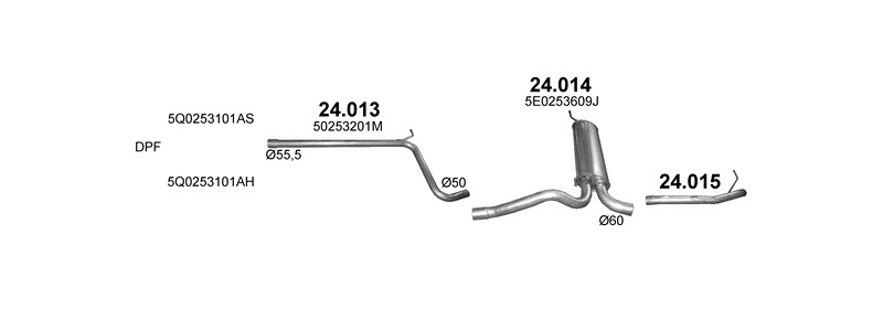 HATCHBACK / SEDAN / KOMBI 11/2012–10/2020, 1598 ccm, 81–85 kW
