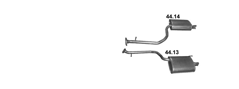 Schéma výfukového systému LEXUS GS 250 2.5