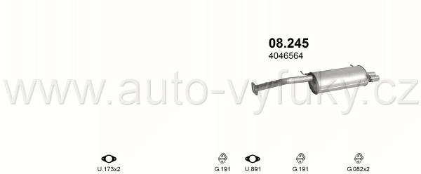 FORD PROBE 2.5 COUPE 10/1993-10/1995 2497ccm 119kW / 162HP KAT 2.5i 24V