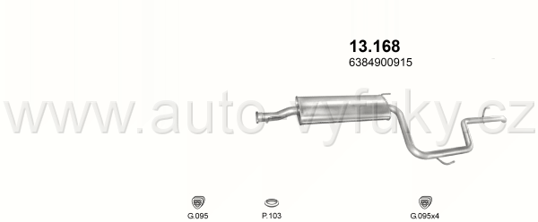 MERCEDES V 230 2.3 D BUS 9/1996-4/2000 2299ccm 72kW / 98HP KAT V230 2.3 TD