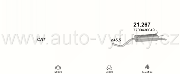 RENAULT MEGANE I 1.4 COUPE, CABRIO 7/1999-10/2002 1390ccm 70kW / 95HP KAT 1.4i 16V