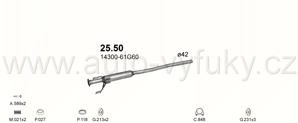 SUZUKI BALENO 1.3 KOMBI 11/1997-7/2000 1298ccm 63kW / 85HP KAT 1.3i 16V