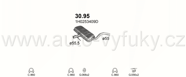VOLKSWAGEN GOLF III 2.0 HATCHBACK 8/1993-6/1995 1984ccm 110kW / 150HP KAT 2.0 GTi 16V