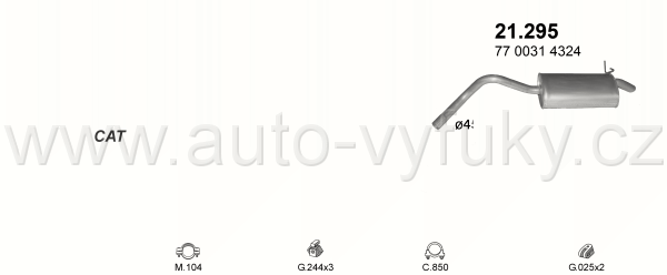 NISSAN KUBISTAR I 1.5 D VAN 7/2003-10/2009 1461ccm 44-48-59kW / 60-65-80HP KAT 1.5 dCi Turbo Diesel