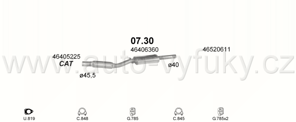 FIAT CINQUECENTO 1.1 HATCHBACK 4/1997-1/1999 1108ccm 40kW / 54HP KAT HOBBY