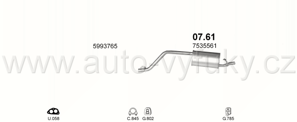 FIAT PANDA 0.75 HATCHBACK 0/1986-0/1992 769ccm 25kW / 34HP 750