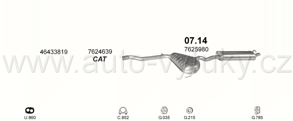 FIAT TIPO 1.4 HATCHBACK 0/1988-0/1996 1372ccm 51kW / 69HP KAT 1.4 i.e.