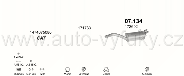 FIAT ULYSSE 2.0 VAN 0/1994-0/2002 1998ccm 108kW / 147HP KAT 2.0i TURBO