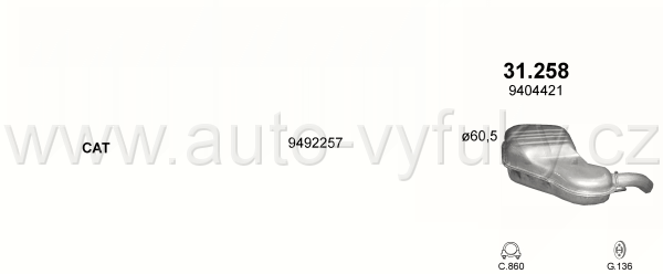 VOLVO S80 2.0 SEDAN 12/1999-7/2006 1984ccm 132kW / 180HP KAT 2.0 T