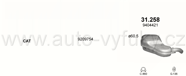 VOLVO S80 2.9 SEDAN 5/1998-7/2006 2922ccm 150kW / 204HP KAT 2.9