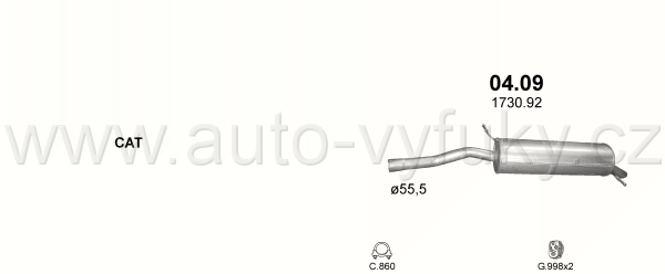 CITROEN C5 1.8 HATCHBACK, KOMBI 9/2004-0/2008 1749ccm 93kW / 127HP KAT 1.8i 16V