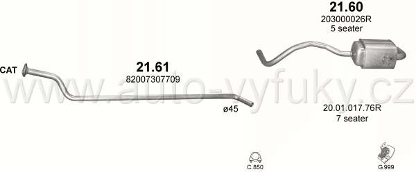 RENAULT GRAND SCENIC III 1.5 D 2/2009-0/0 1461ccm 78kW / 106HP KAT 1.5 dCi Turbo Diesel