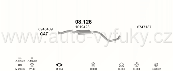 FORD ORION 1.8 SEDAN 9/1992-8/1993 1796ccm 66kW / 90HP KAT 1.8i 16V