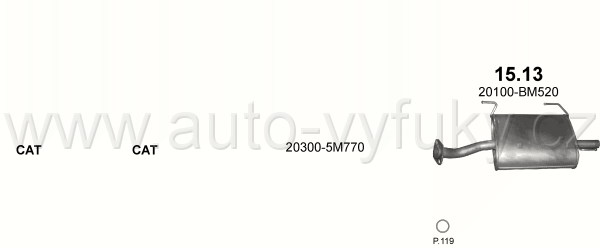 NISSAN ALMERA 1.5 SEDAN 8/2002-0/2006 1497ccm 72kW / 98HP KAT 1.5i 16V Man.