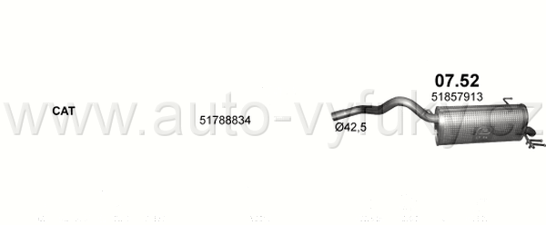 FIAT DOBLO 1.4 2/2010-8/2015 1368ccm 70kW / 95HP KAT 1.4i 16V