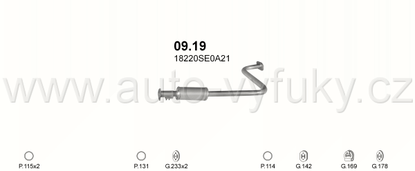 HONDA ACCORD AERODECK 2.0 KOMBI 0/1986-0/1989 1955ccm 74kW / 102HP KAT 2.0 AERODECK 12V