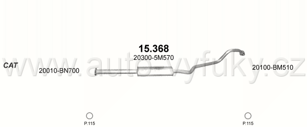 NISSAN ALMERA 1.5 D SEDAN 8/2002-11/2006 1461ccm 61kW / 83HP KAT 1.5 dCi Turbo Diesel
